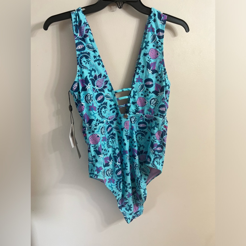 Nanette Lepore Priya Plunge One-Piece Swimsuit